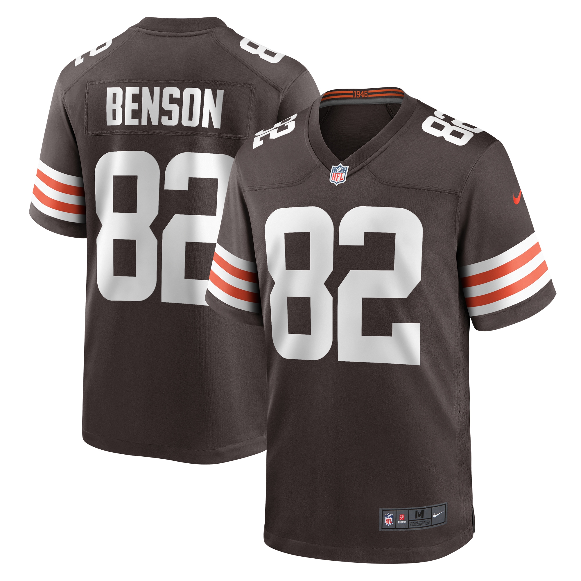 Cleveland Browns Trinity Benson Brown Team Game NFL Jersey Men's
