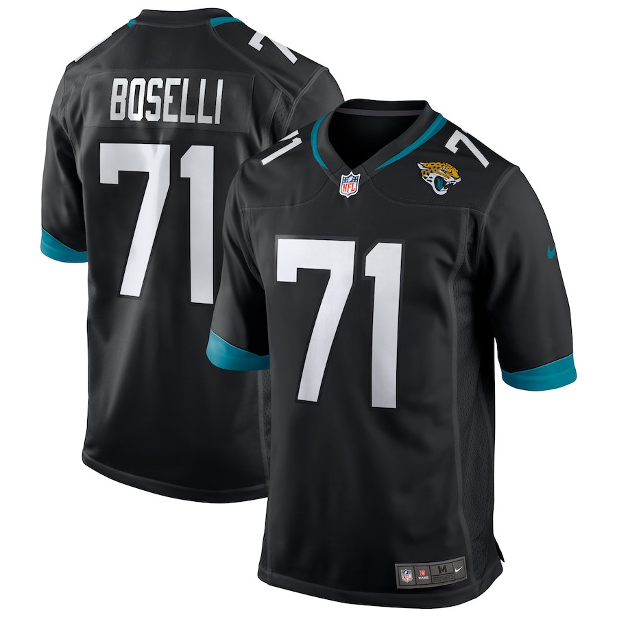 Tony Boselli 71 Jacksonville Jaguars Game Retired Black NFL Jersey Men's