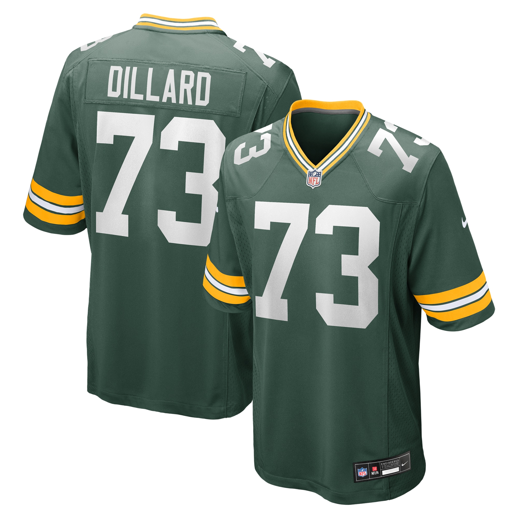 Green Bay Packers Andre Dillard Green Game NFL Jersey Men's
