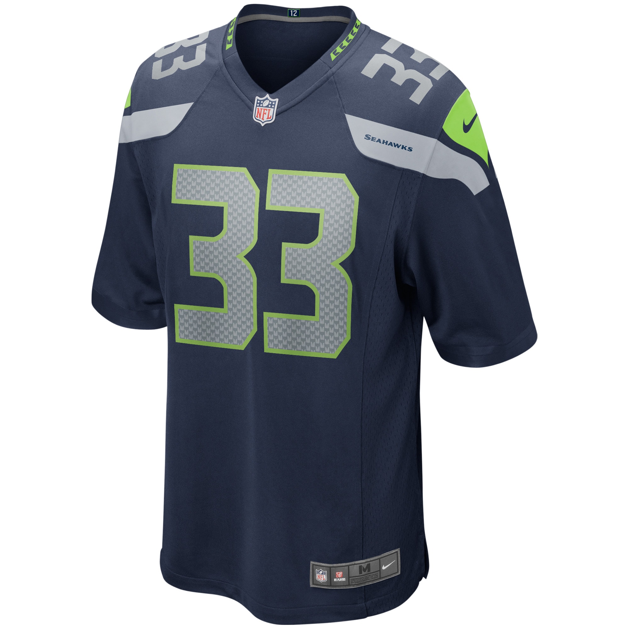 Seattle Seahawks Jamal Adams College Navy Game Player NFL Jersey Men's