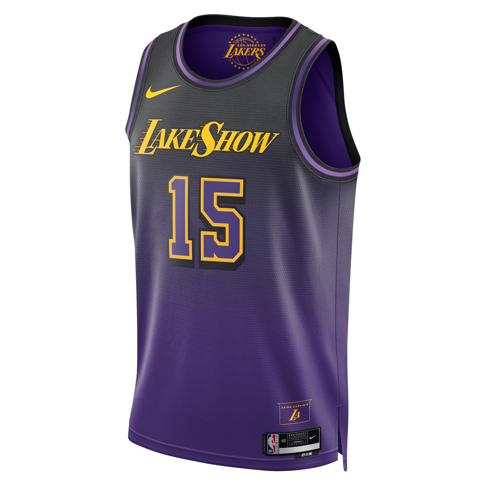 Los Angeles Lakers City Edition Swingman 2024 Purple Austin Reave Unisex NBA Jersey Unisex