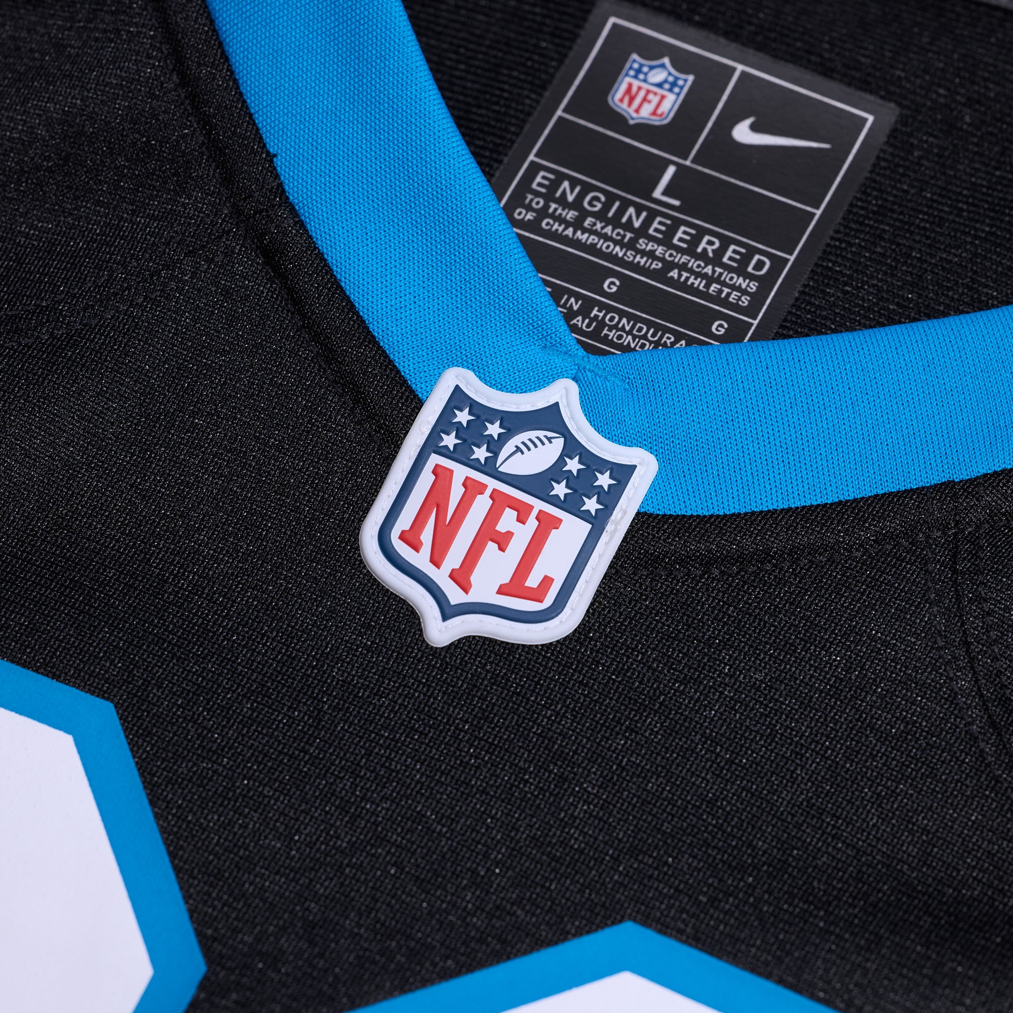 Carolina Panthers Sam Franklin Jr. Black Team Game NFL Jersey Men's