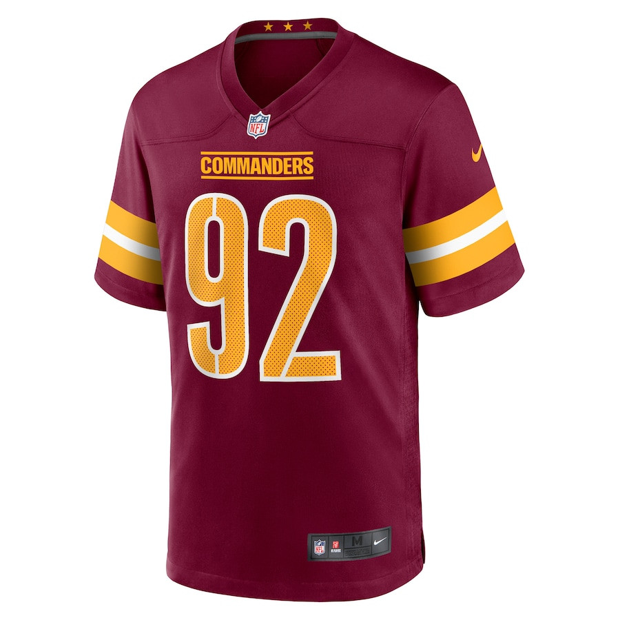 Dorance Armstrong 92 Washington Commanders Game Burgundy NFL Jersey Men's