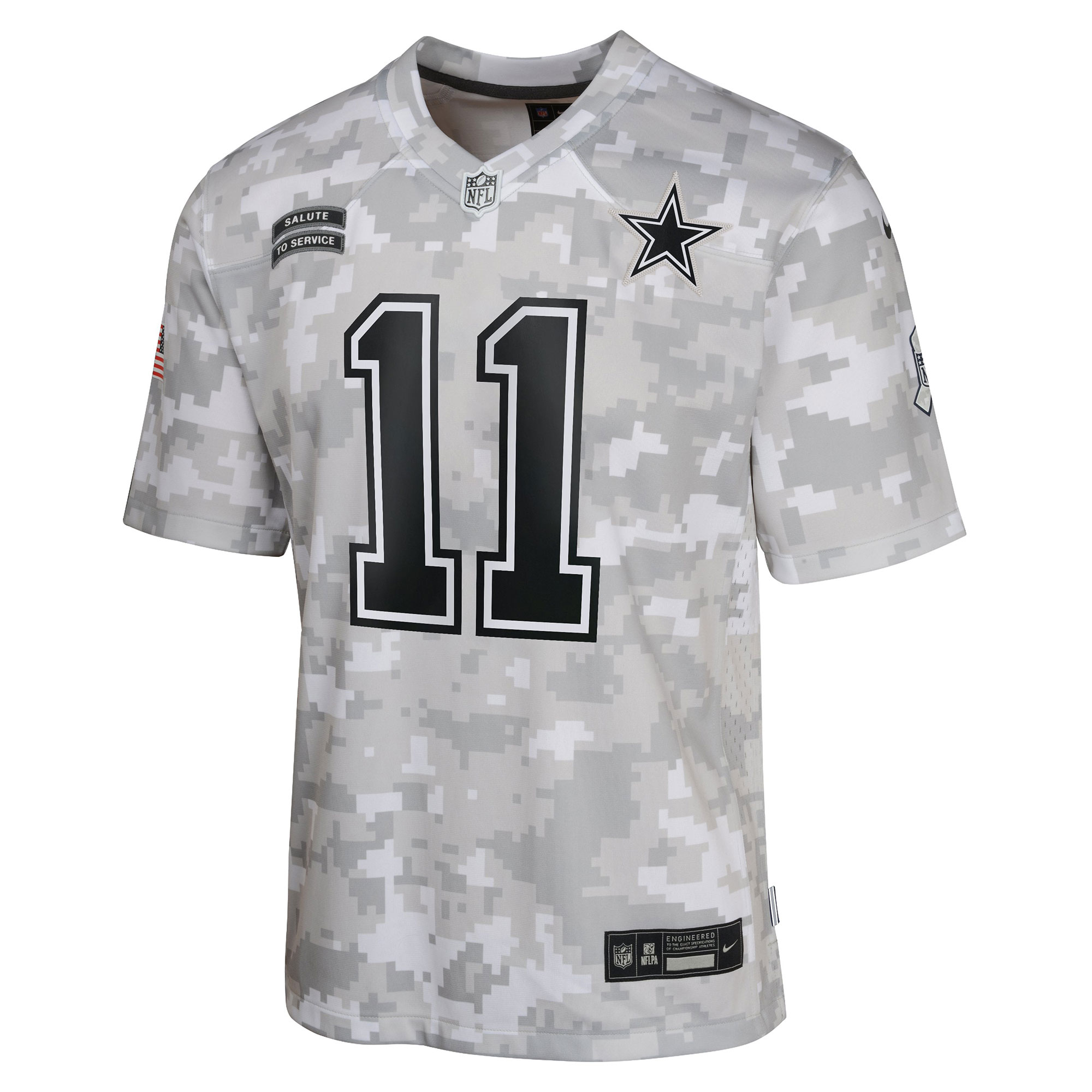 Dallas Cowboys Micah Parsons Arctic Camo 2024 Salute to Service Game NFL Jersey Youth