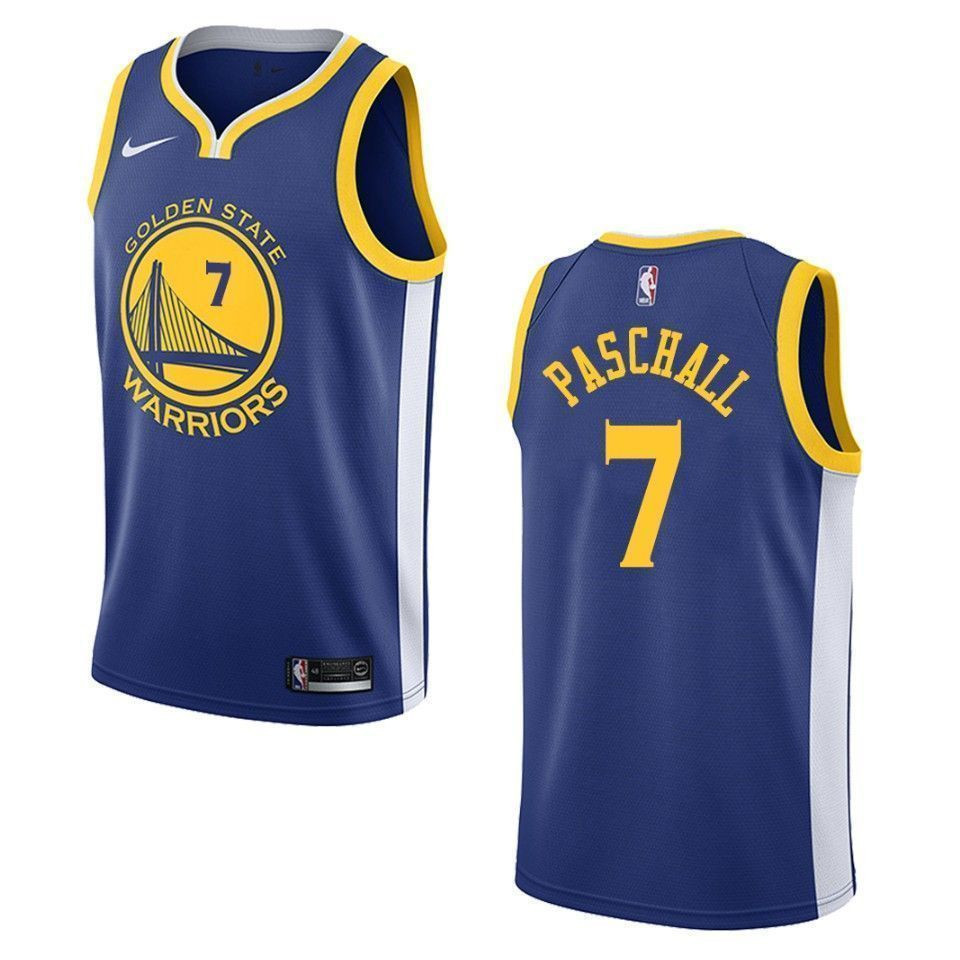 Golden State Warriors 7 Eric Paschall Icon Swingman Royal NBA Jersey Men's