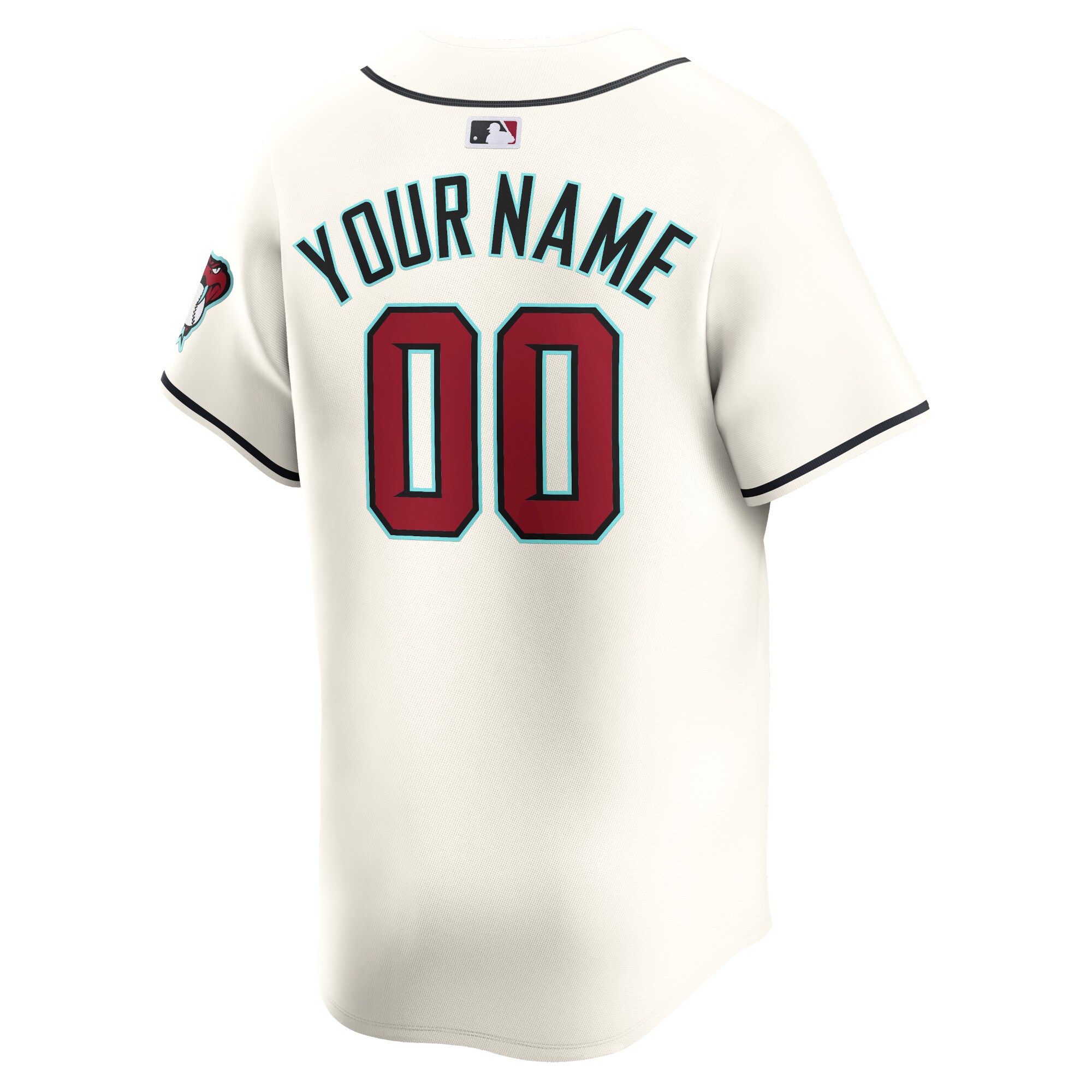 Arizona Diamondbacks White Home Limited Custom MLB Jersey Youth