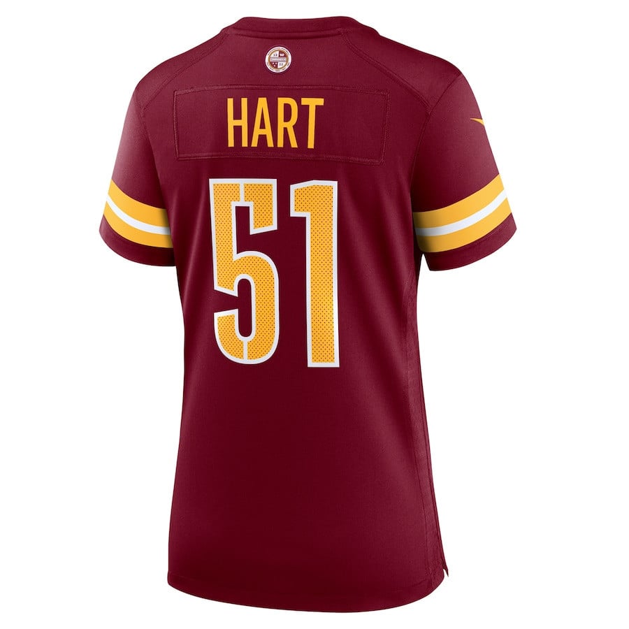 Bobby Hart #51 Washington Commanders Super Bowl LIX Burgundy NFL Jersey Women's