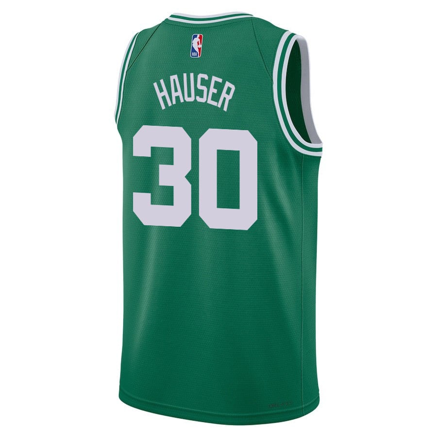 Sam Hauser 30 Boston Celtics 2024 FINALS CHAMPIONS Icon Edition Kelly Green NBA Jersey Men's