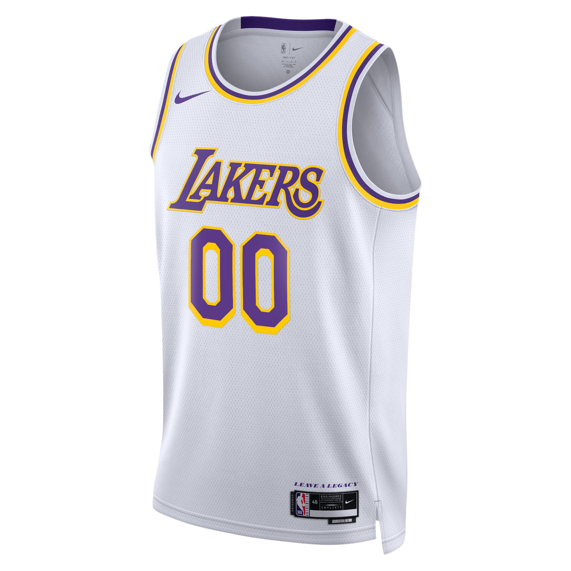 Los Angeles Lakers Association Swingman Custom Unisex NBA Jersey Unisex