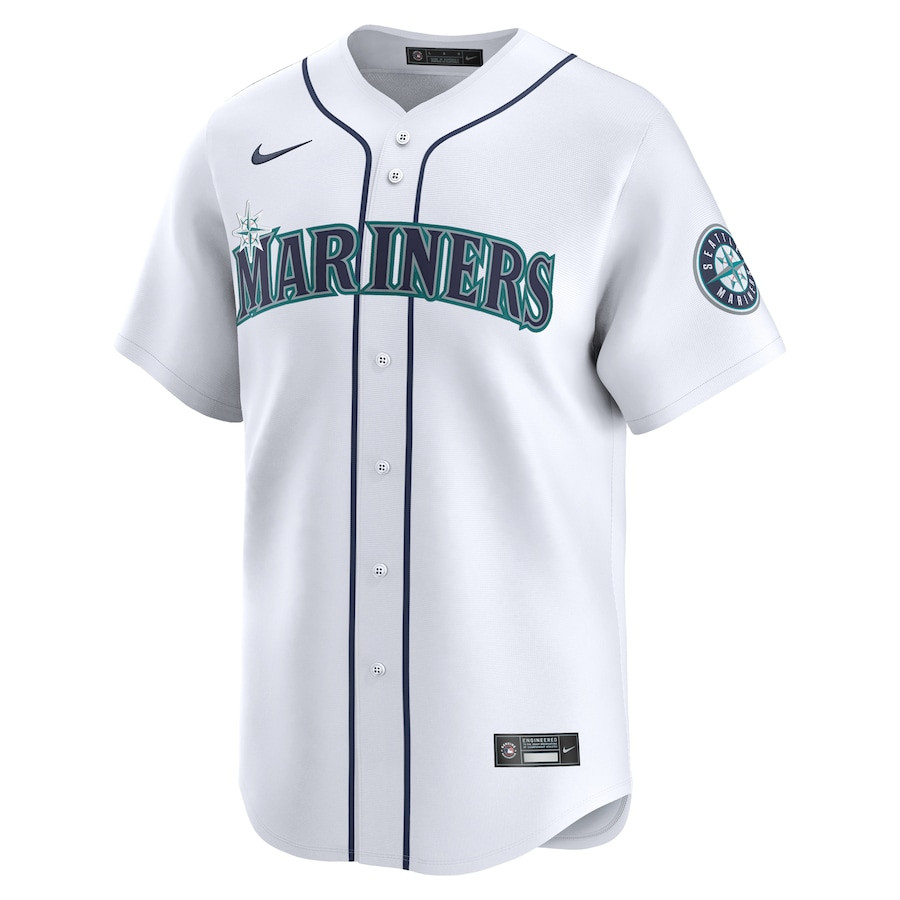 Mitch Garver 18 Seattle Mariners Home Limited White MLB Jersey Men's