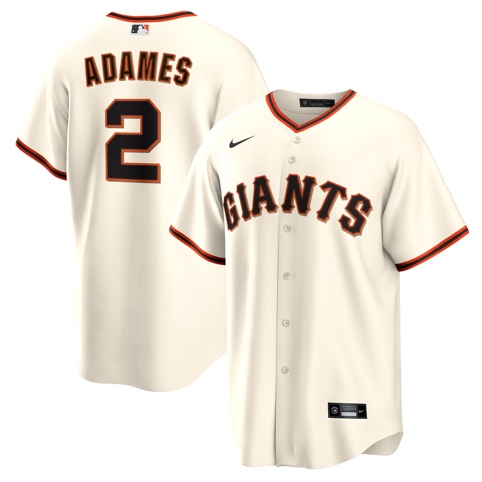 San Francisco Giants Willy Adames 1.0 Cream MLB Jersey Men's
