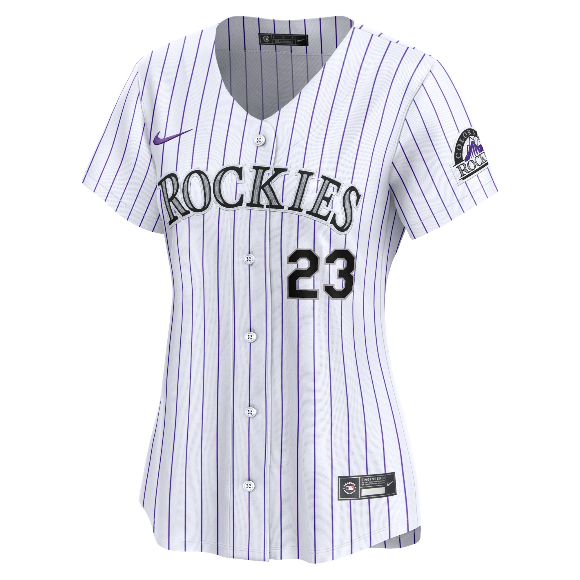 Colorado Rockies Kris Bryant White Home Limited Player MLB Jersey Women's