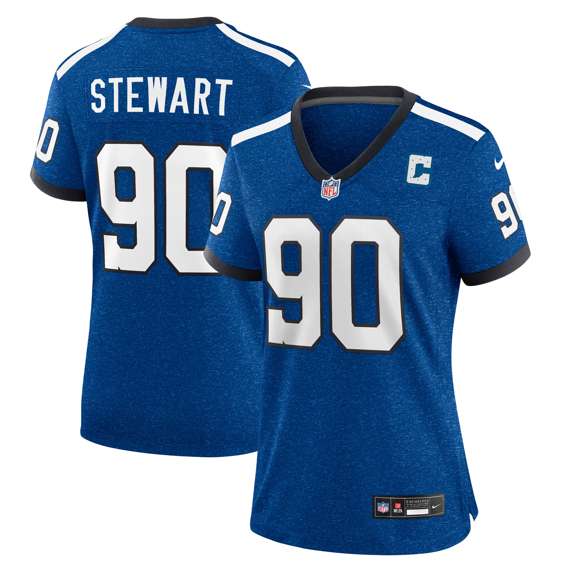 Indianapolis Colts Grover Stewart Royal Indiana Nights Alternate Game NFL Jersey Women's