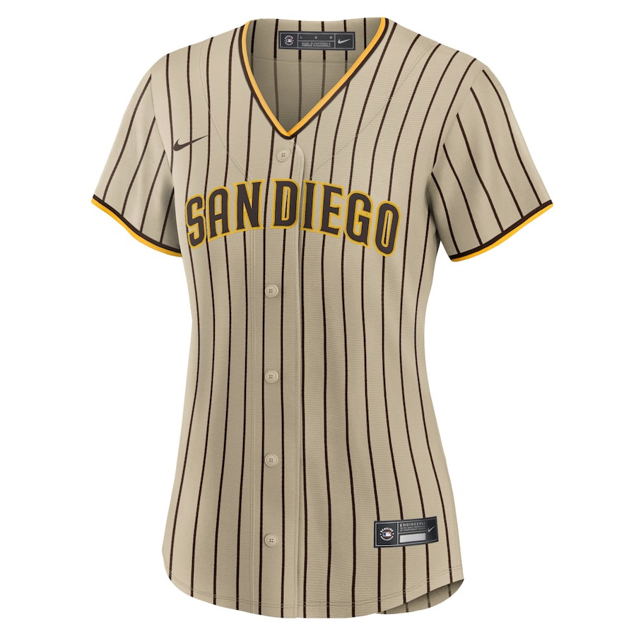 San Diego Padres Alternate Tan MLB Jersey Women's