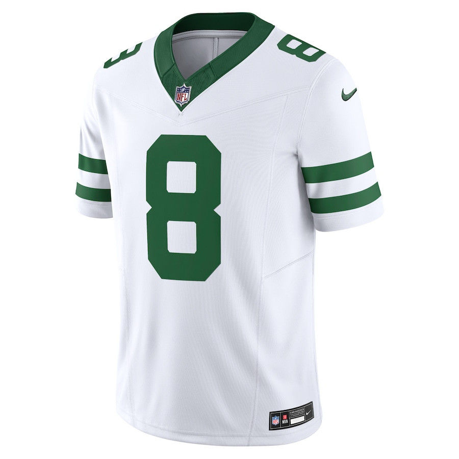 Aaron Rodgers 8 New York Jets Vapor F.U.S.E. Limited Legacy White NFL Jersey Men's