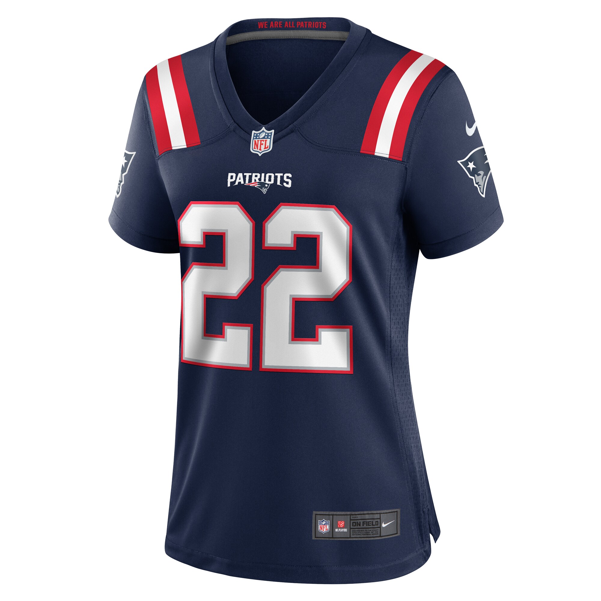 New England Patriots Marco Wilson Navy Game NFL Jersey Women's