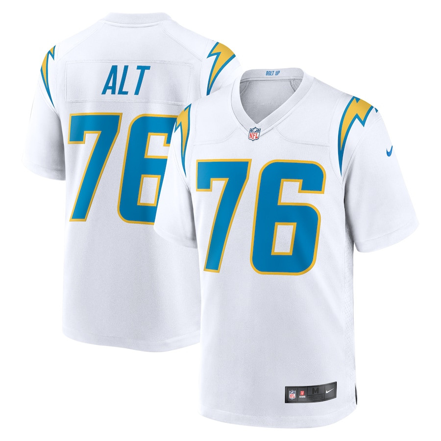 Joe Alt 76 Los Angeles Chargers Player Game White NFL Jersey Men's