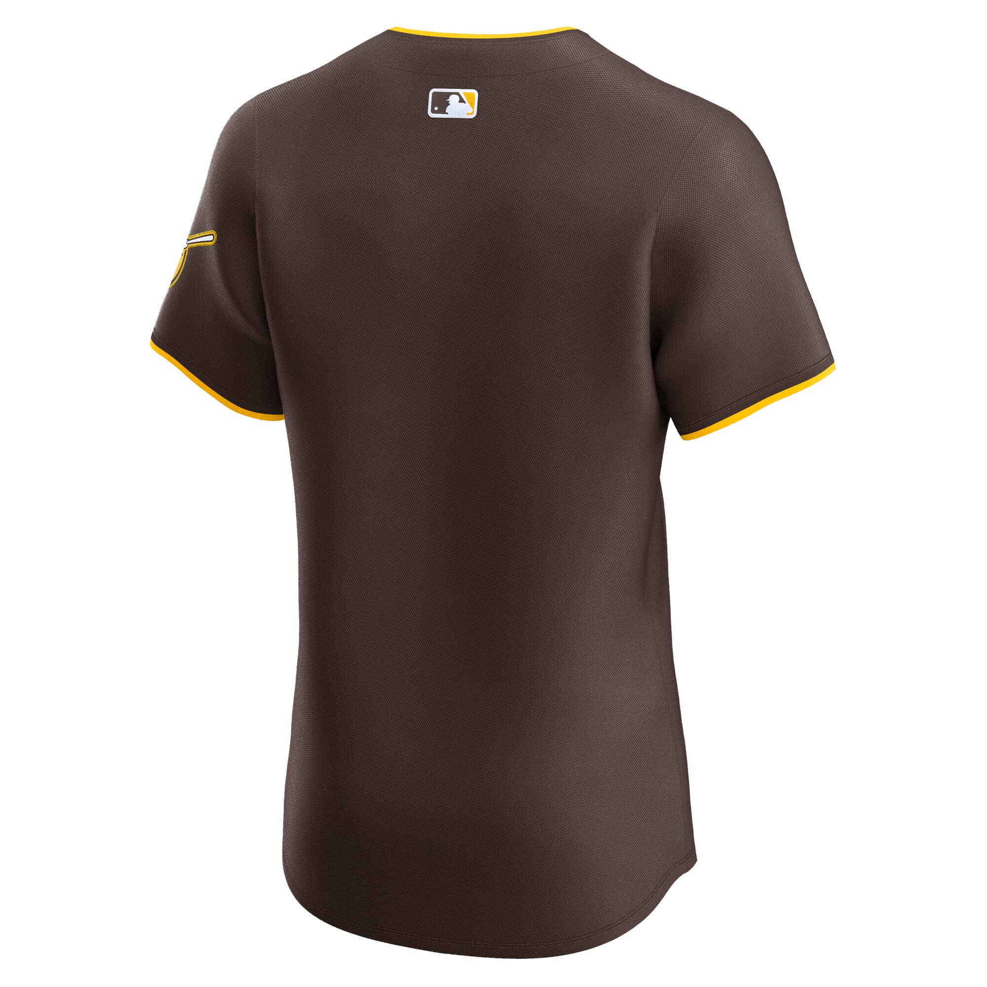 San Diego Padres Brown Road Vapor Premier Elite Patch MLB Jersey Men's