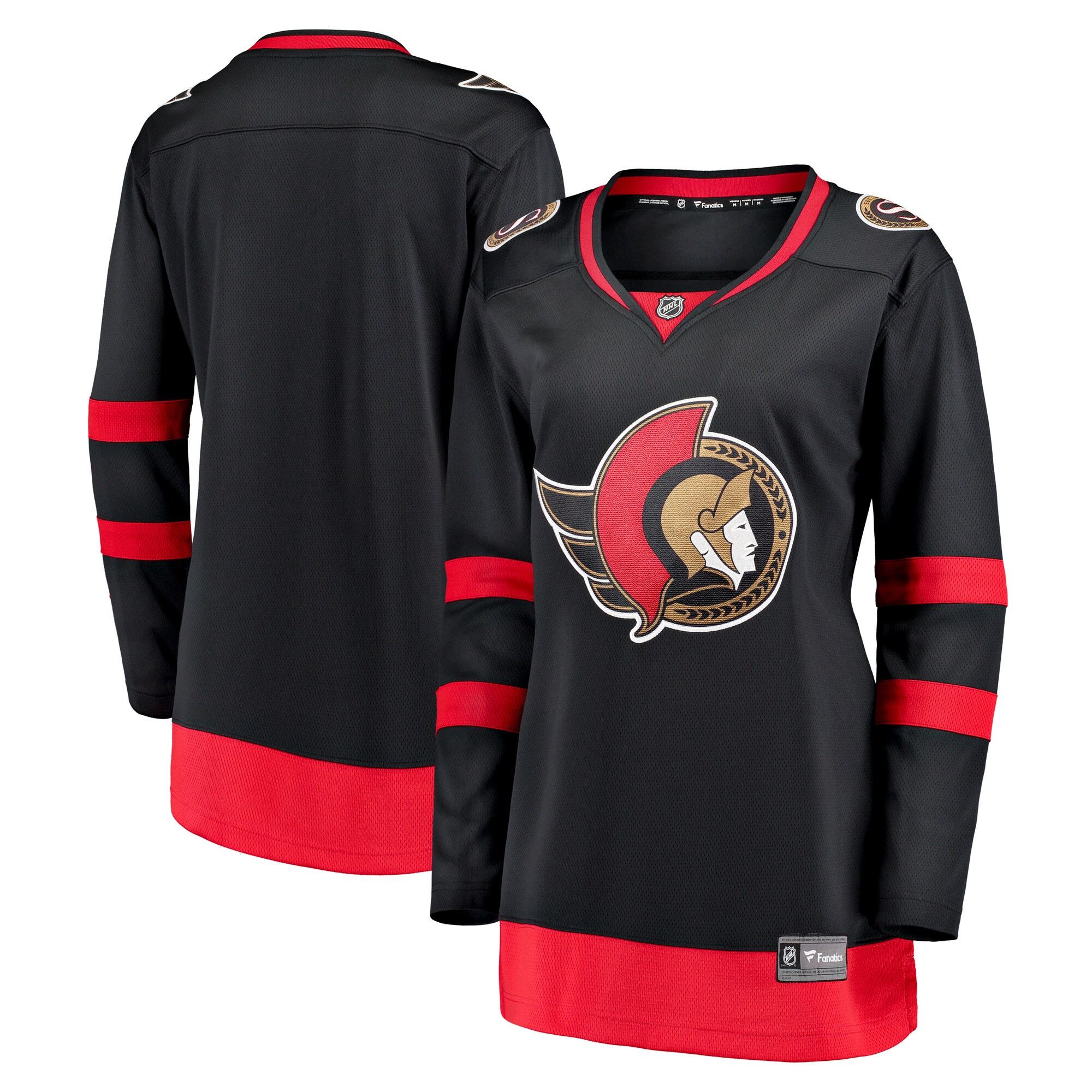 Ottawa Senators Black Home Breakaway NHL Jersey Women's