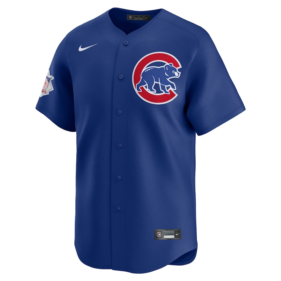 Chicago Cubs Alternate Limited Custom Royal MLB Jersey Men's