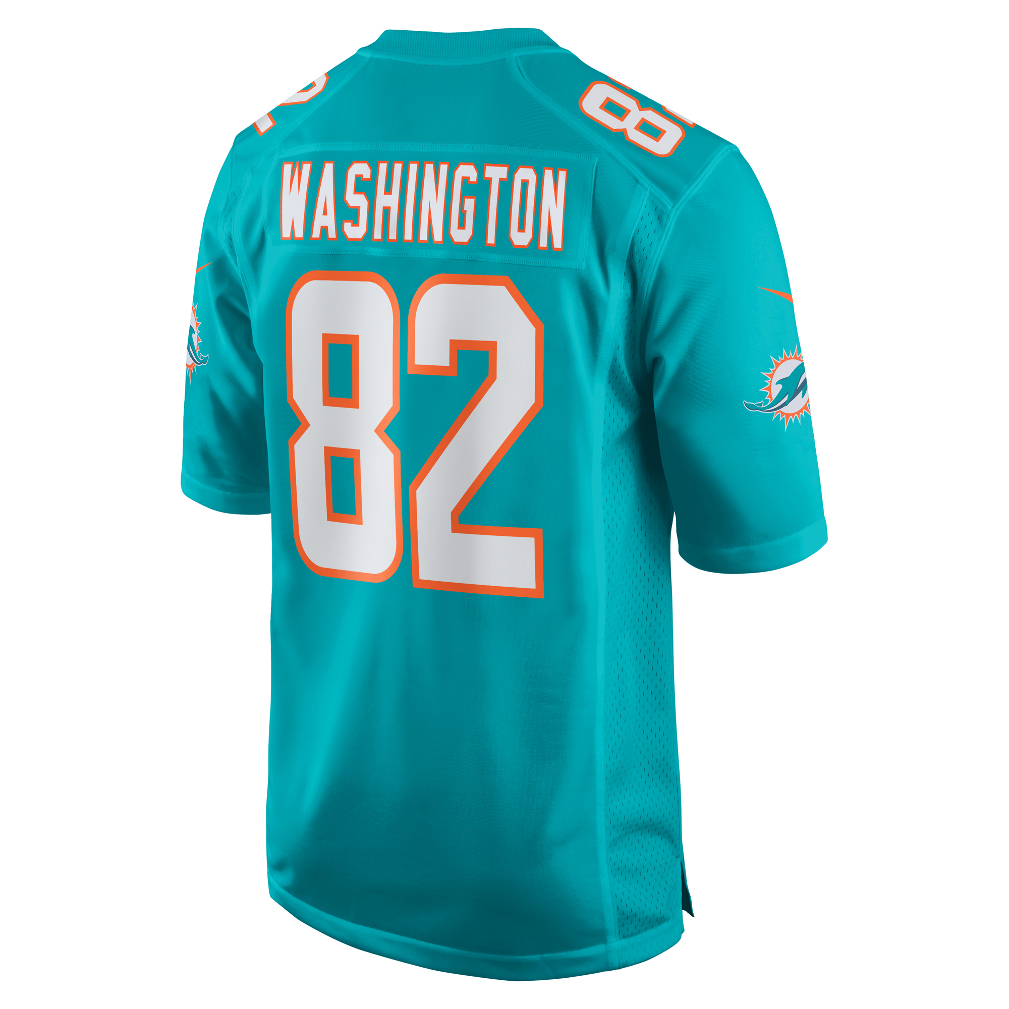 Miami Dolphins Tahj Washington Aqua Game NFL Jersey Men's
