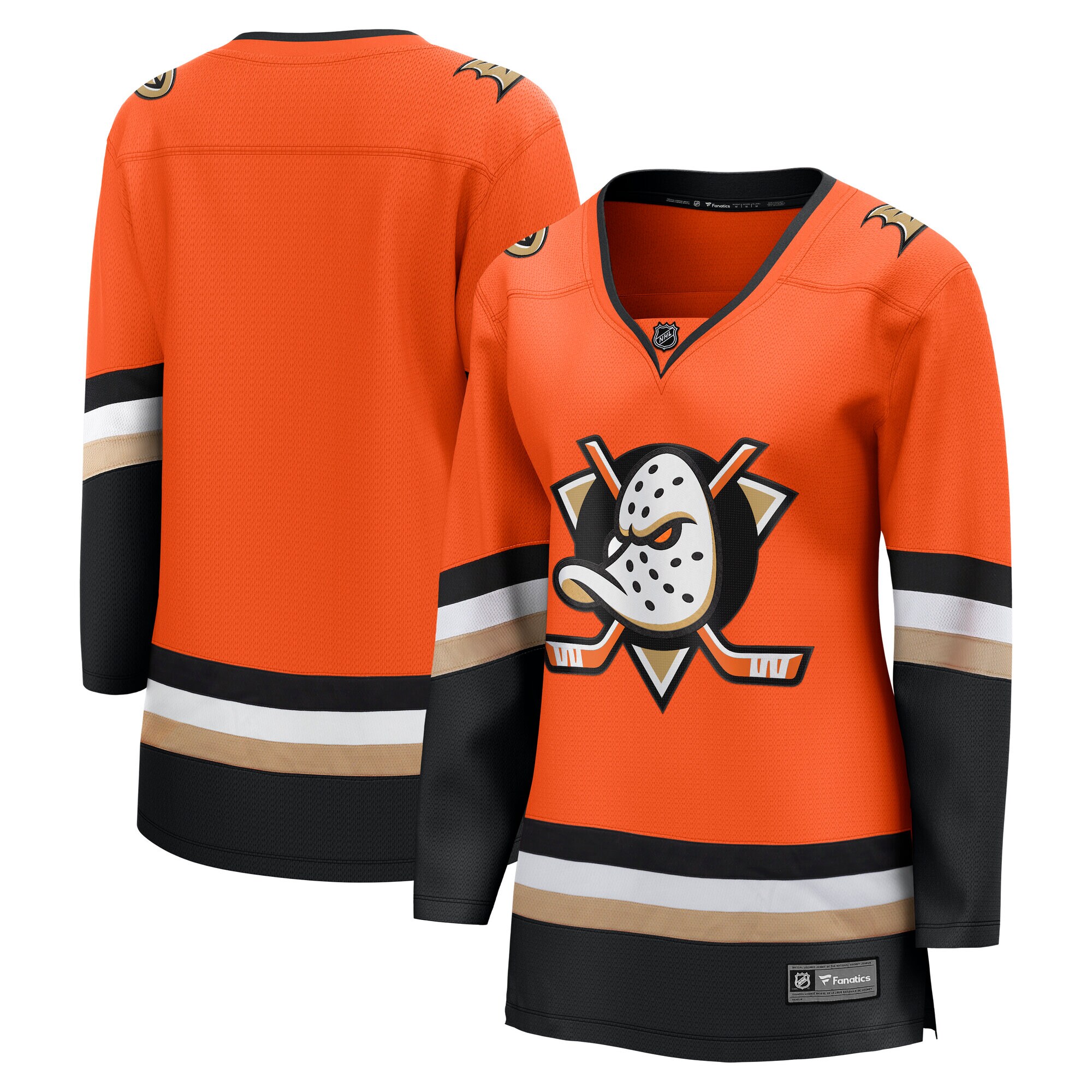 Anaheim Ducks Orange Home Breakaway NHL Jersey Women's