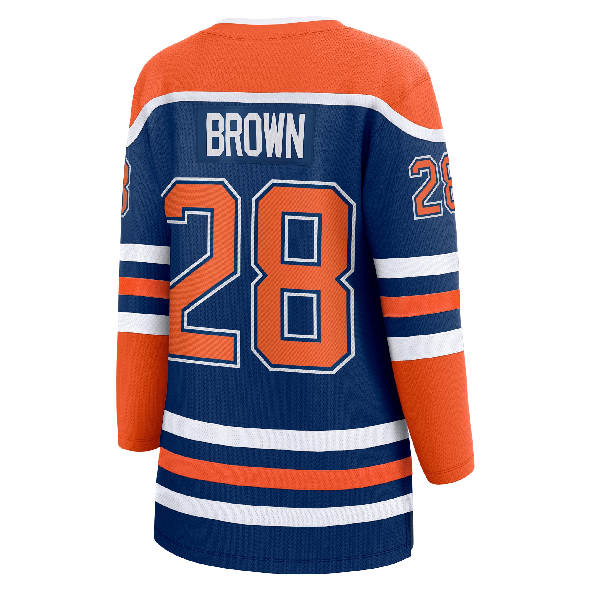 Edmonton Oilers Connor Brown Royal Home Breakaway Player NHL Jersey Women's