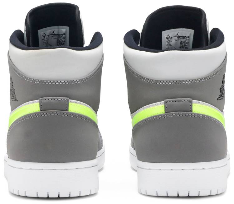 Air Jordan 1 Mid Gun Smoke Volt 554724-072