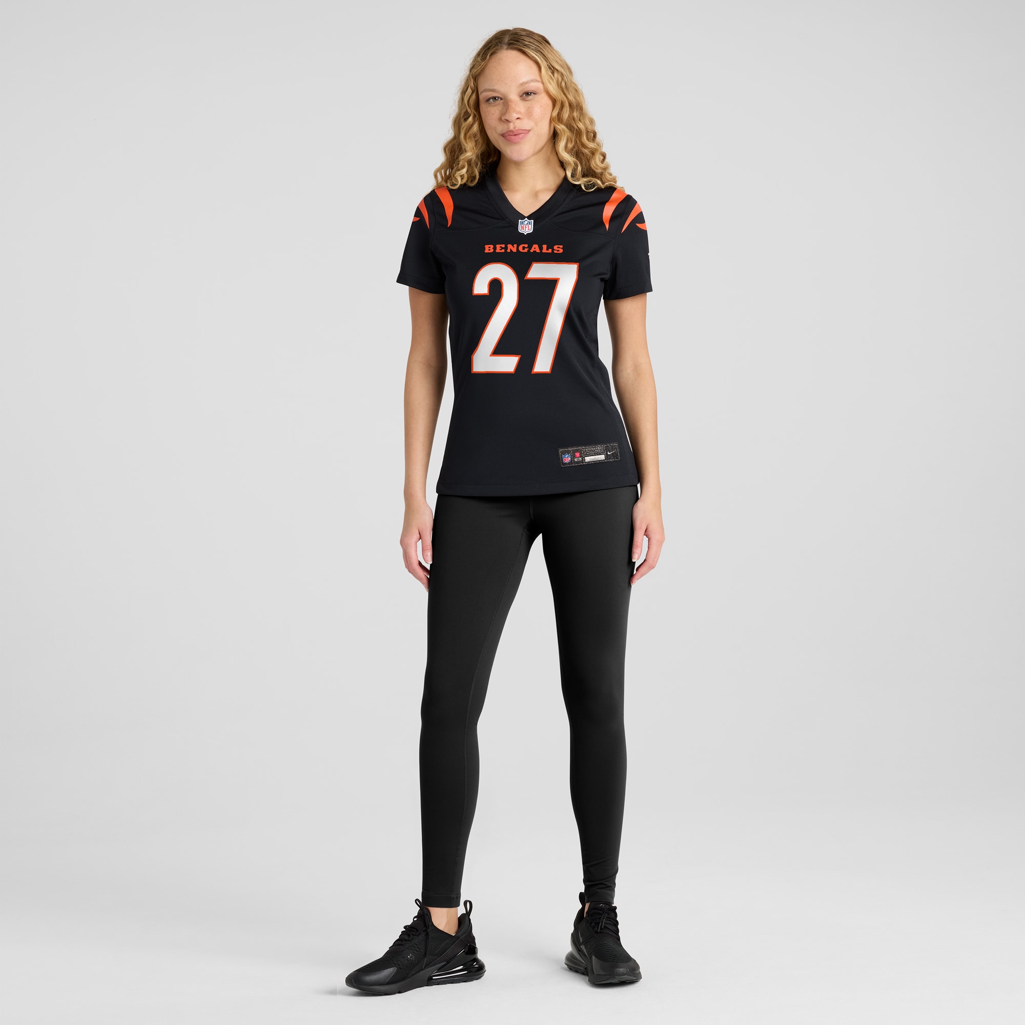 Cincinnati Bengals Battle Black Team Game NFL Jersey Women's