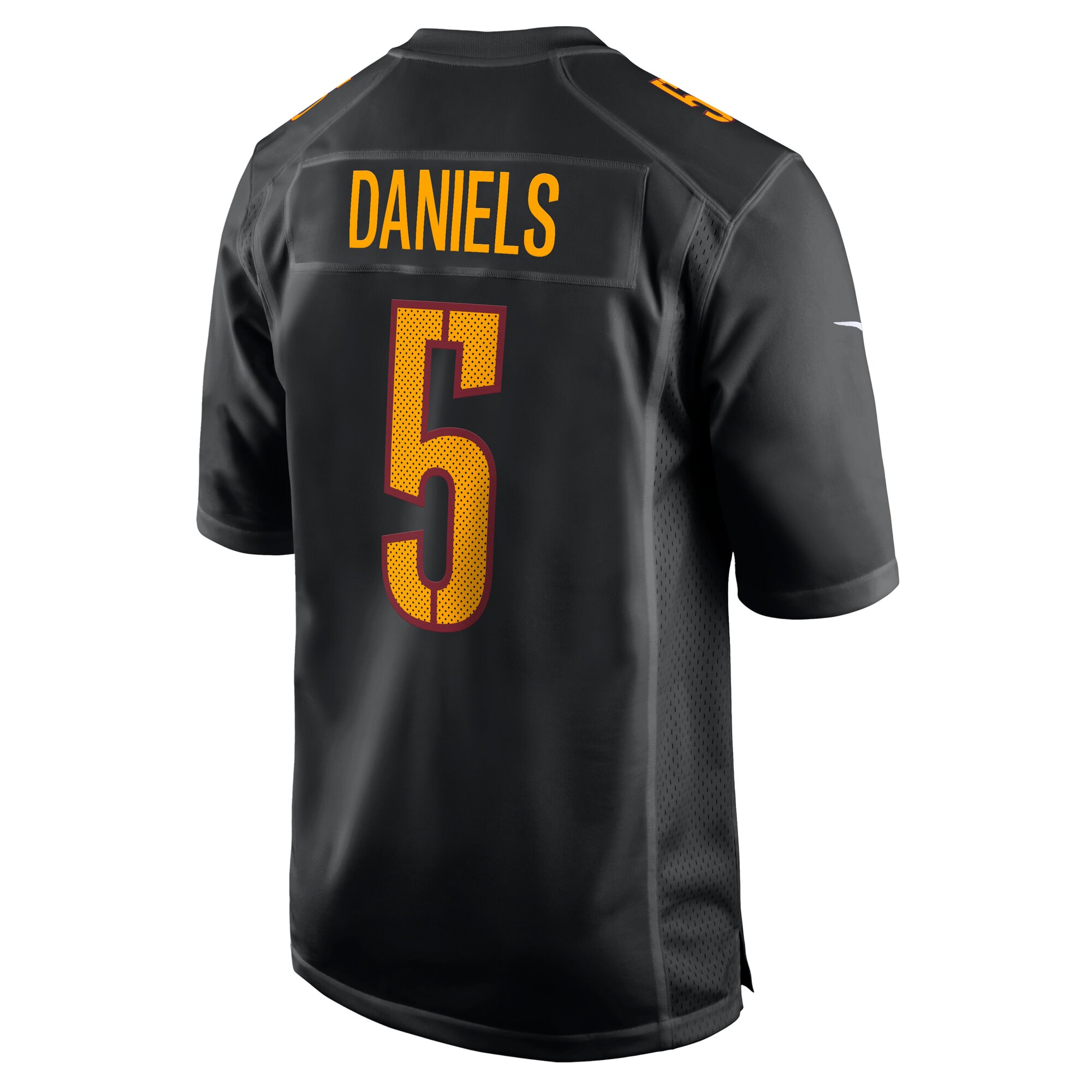 Washington Commanders Jayden Daniels Carbon Black Fashion NFL Jersey Men's