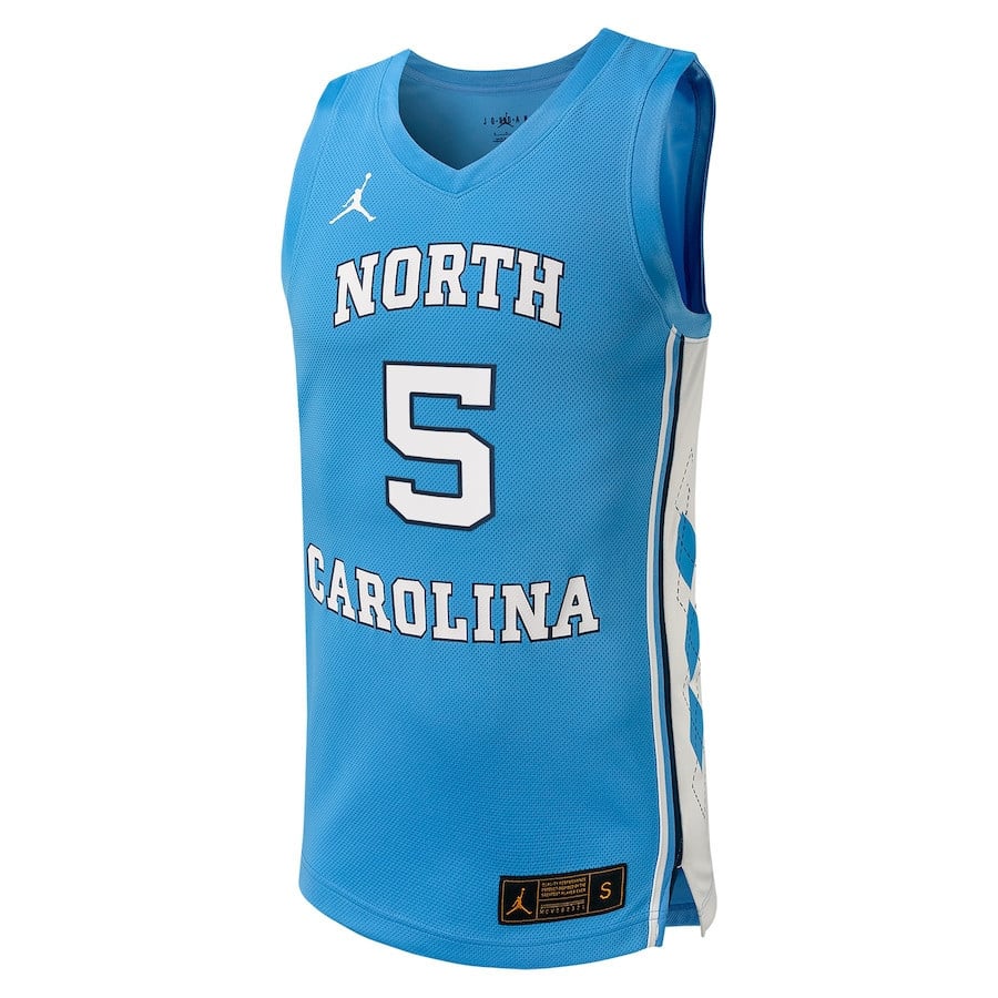 Armando Bacot 5 North Carolina Tar Heels Carolina Blue NCAA Jersey Men's