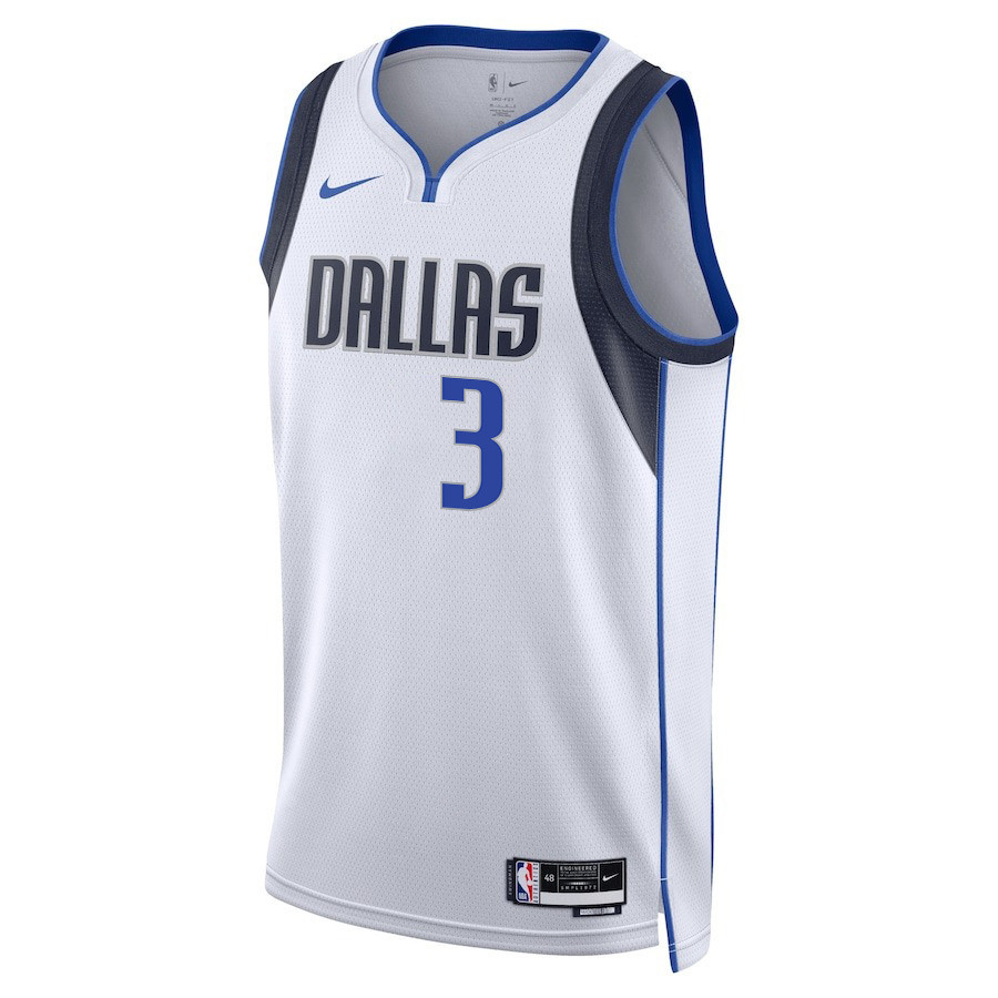 Alex Fudge 3 Dallas Mavericks 2024 FINALS PATCH Swingman Association Editio White NBA Jersey Men's