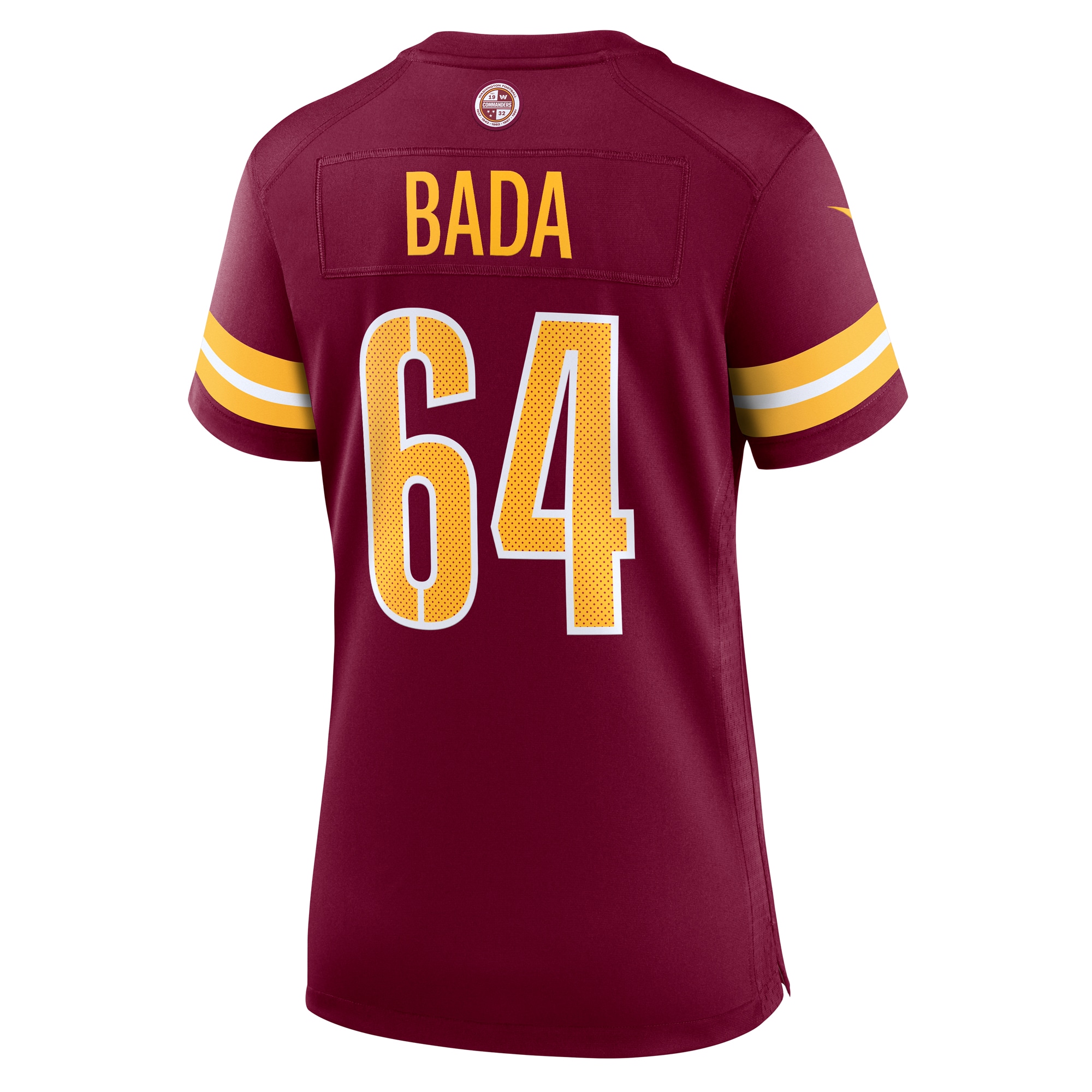 Washington Commanders David Bada Burgundy Game NFL Jersey Women's