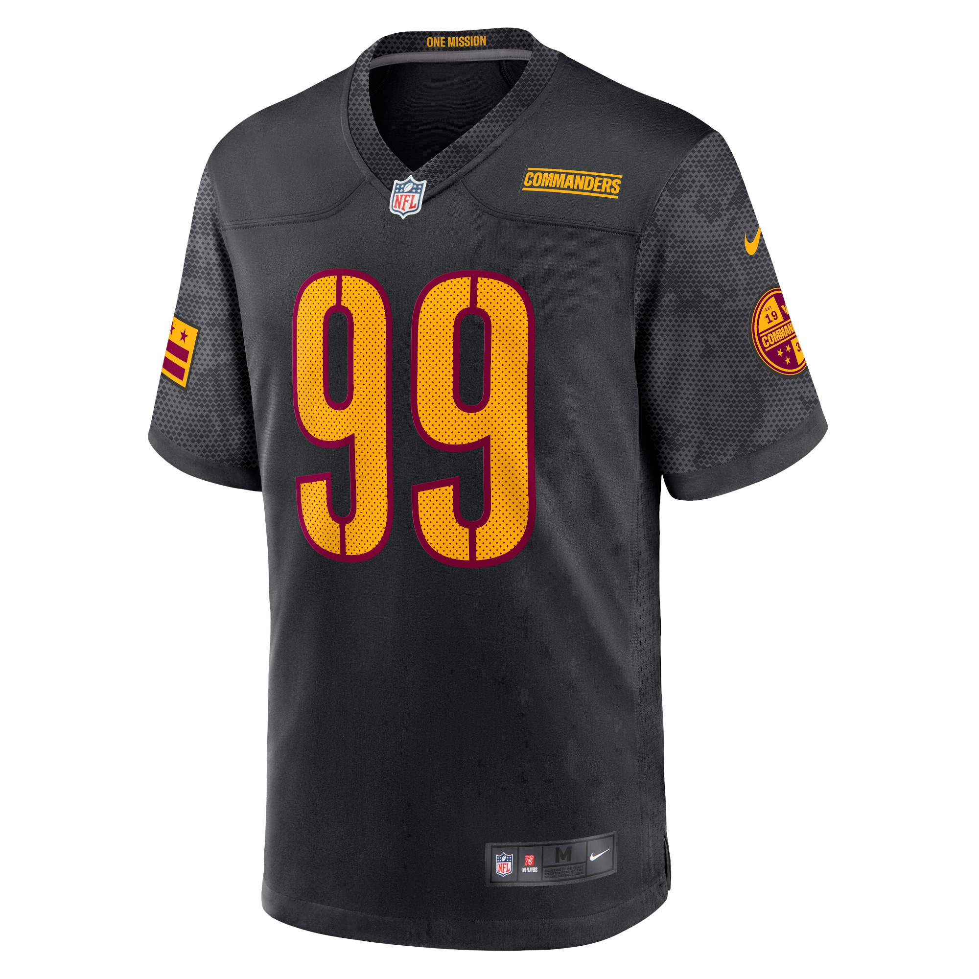 Washington Commanders Chase Young Black Game NFL Jersey Youth