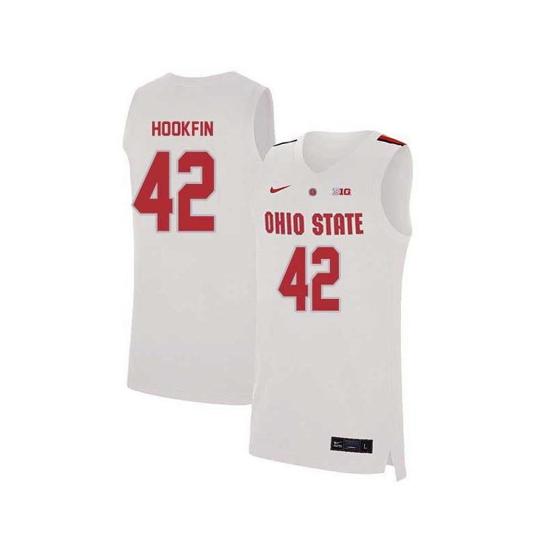 42 Harrison Hookfi White Elite Ohio State Buckeyes NCAA Jersey Men's