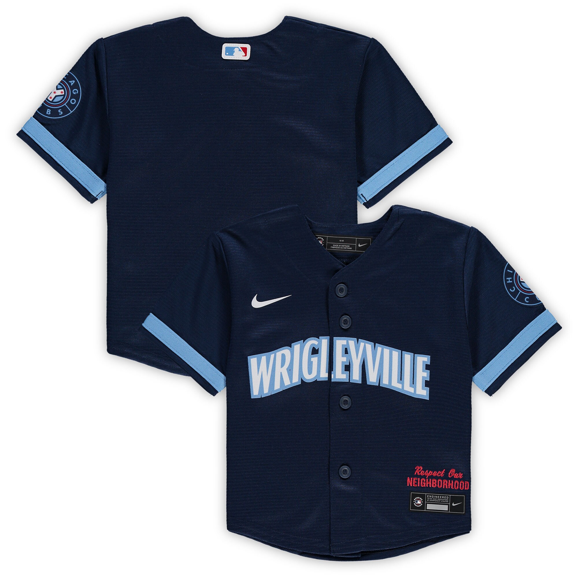 Infant Chicago Cubs Navy City Connect MLB Jersey Men's