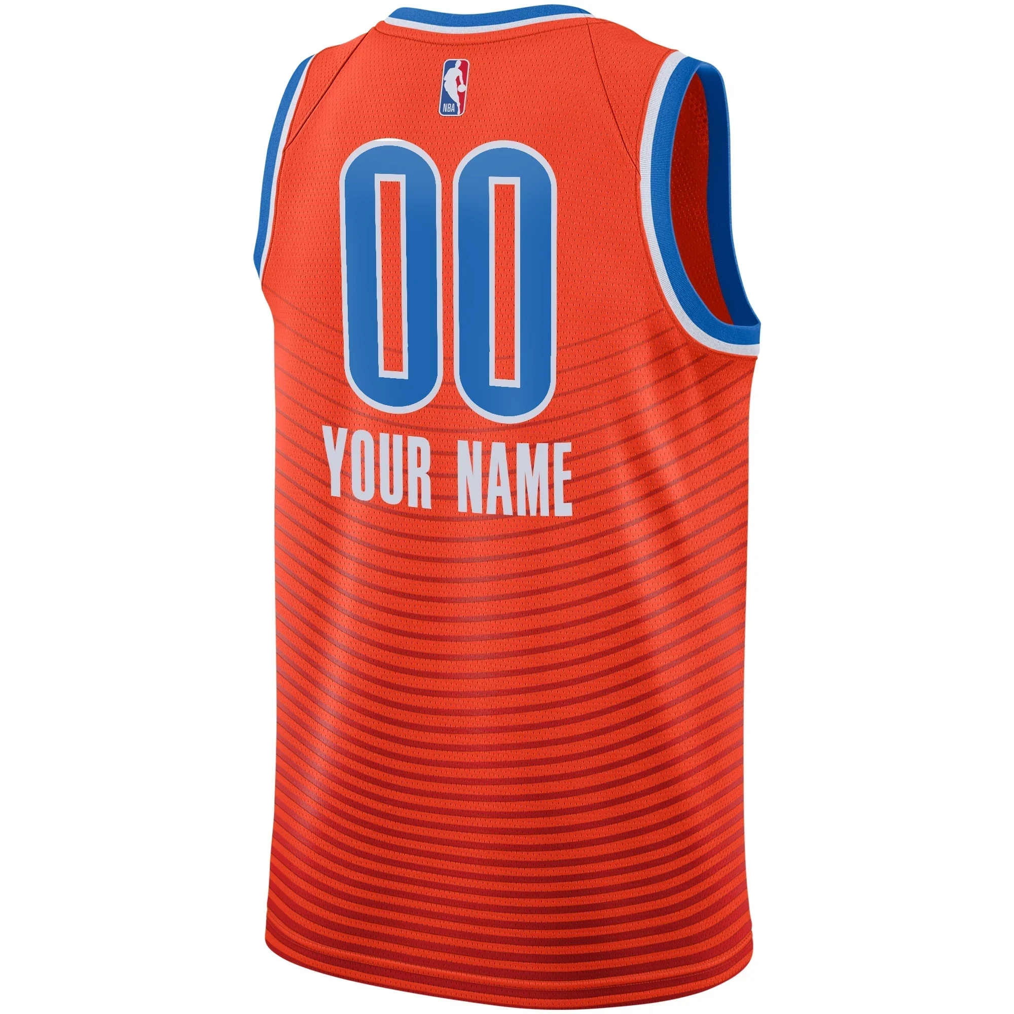Oklahoma City Thunder Swingman Custom Statement Edition Orange NBA Jersey Men's