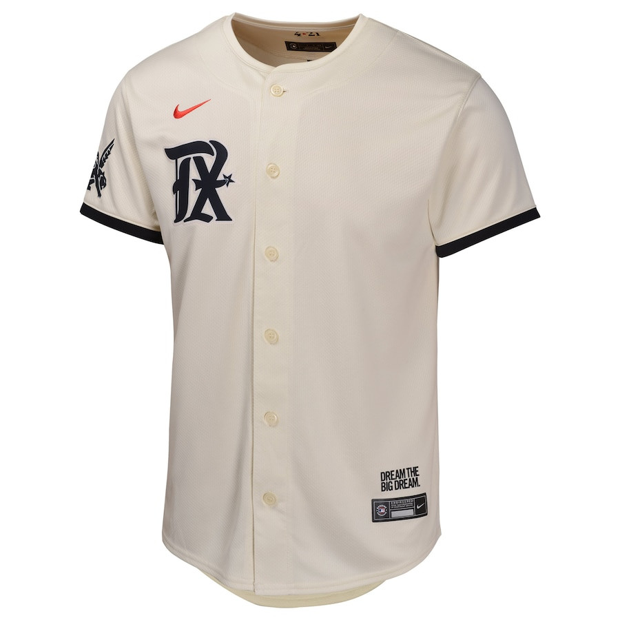 Texas Rangers City Connect Limited Natural MLB Jersey Youth