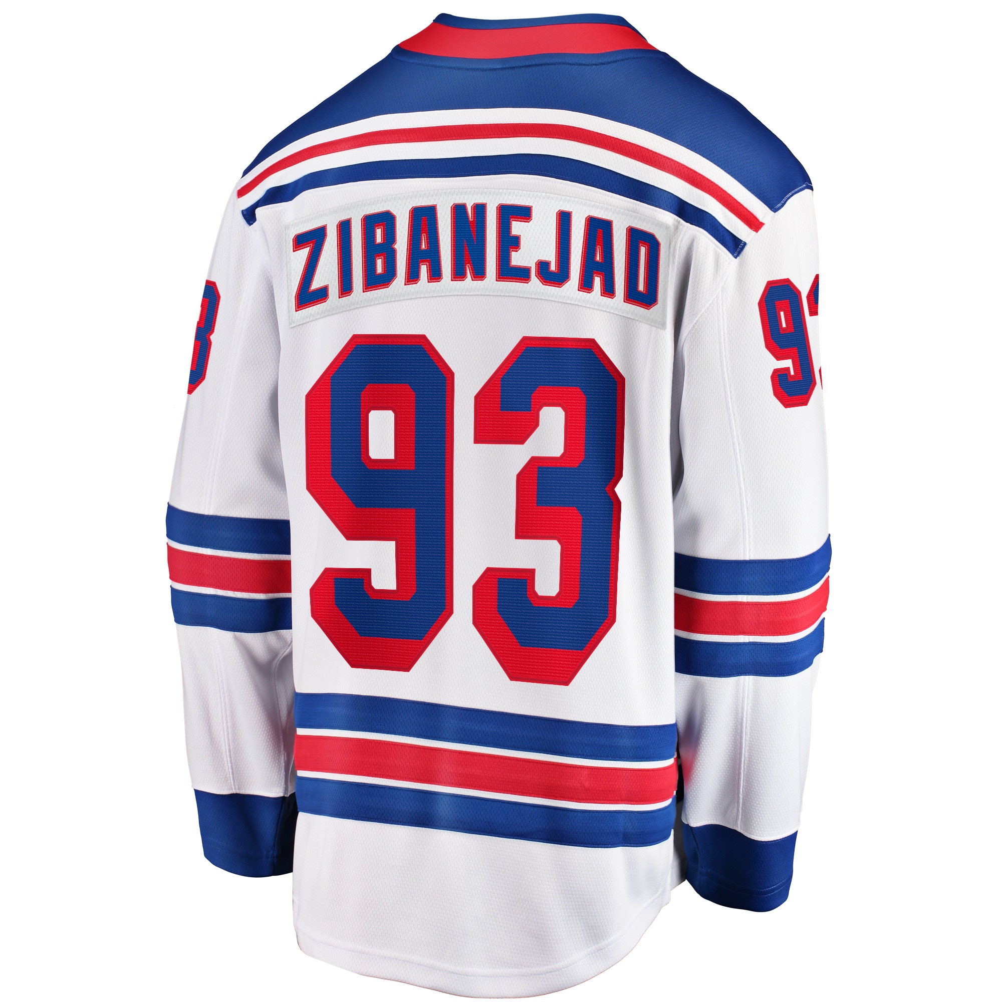 New York Rangers Mika Zibanejad White Away Premier Breakaway Player NHL Jersey Men's