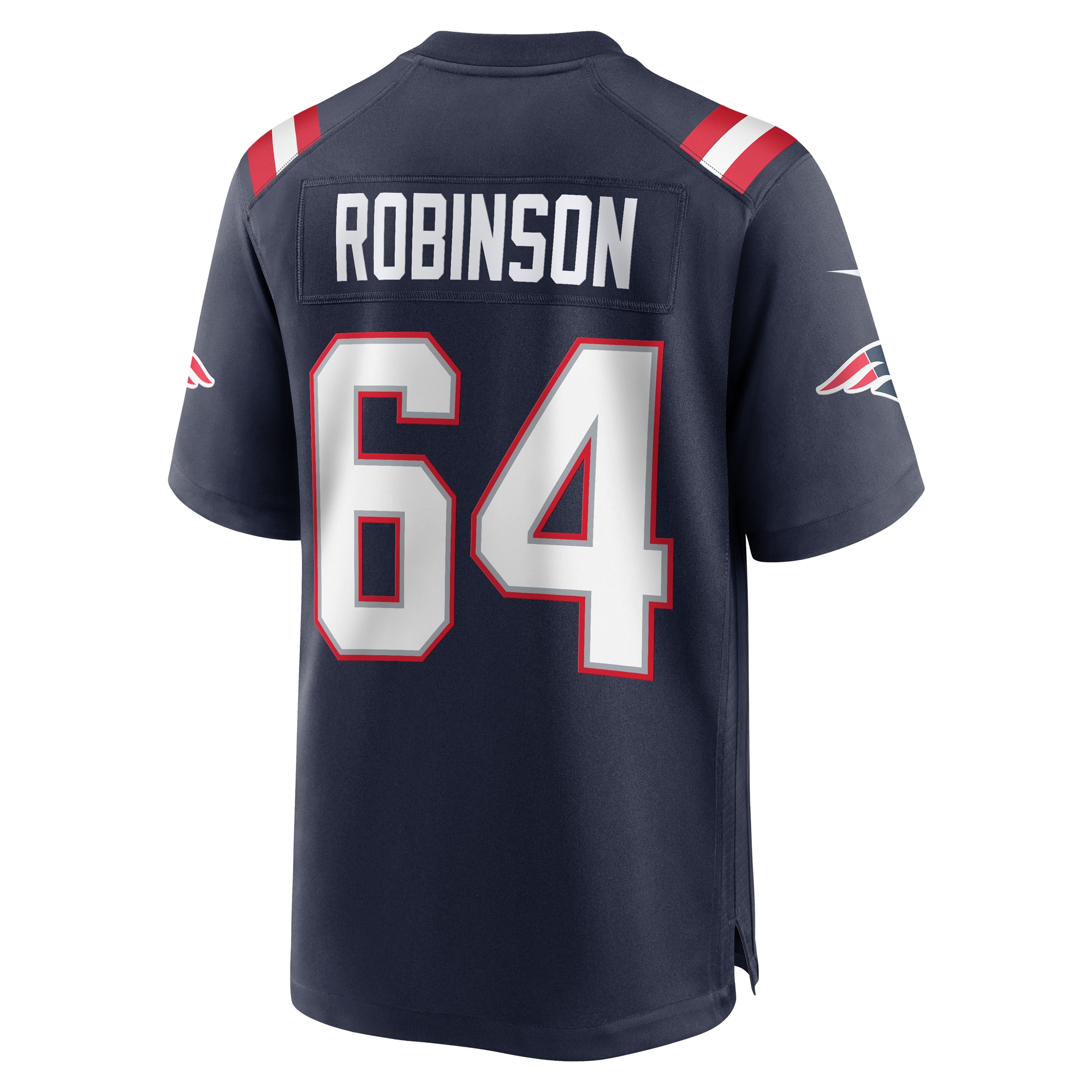 New England Patriots Layden Robinson Navy Game NFL Jersey Men's