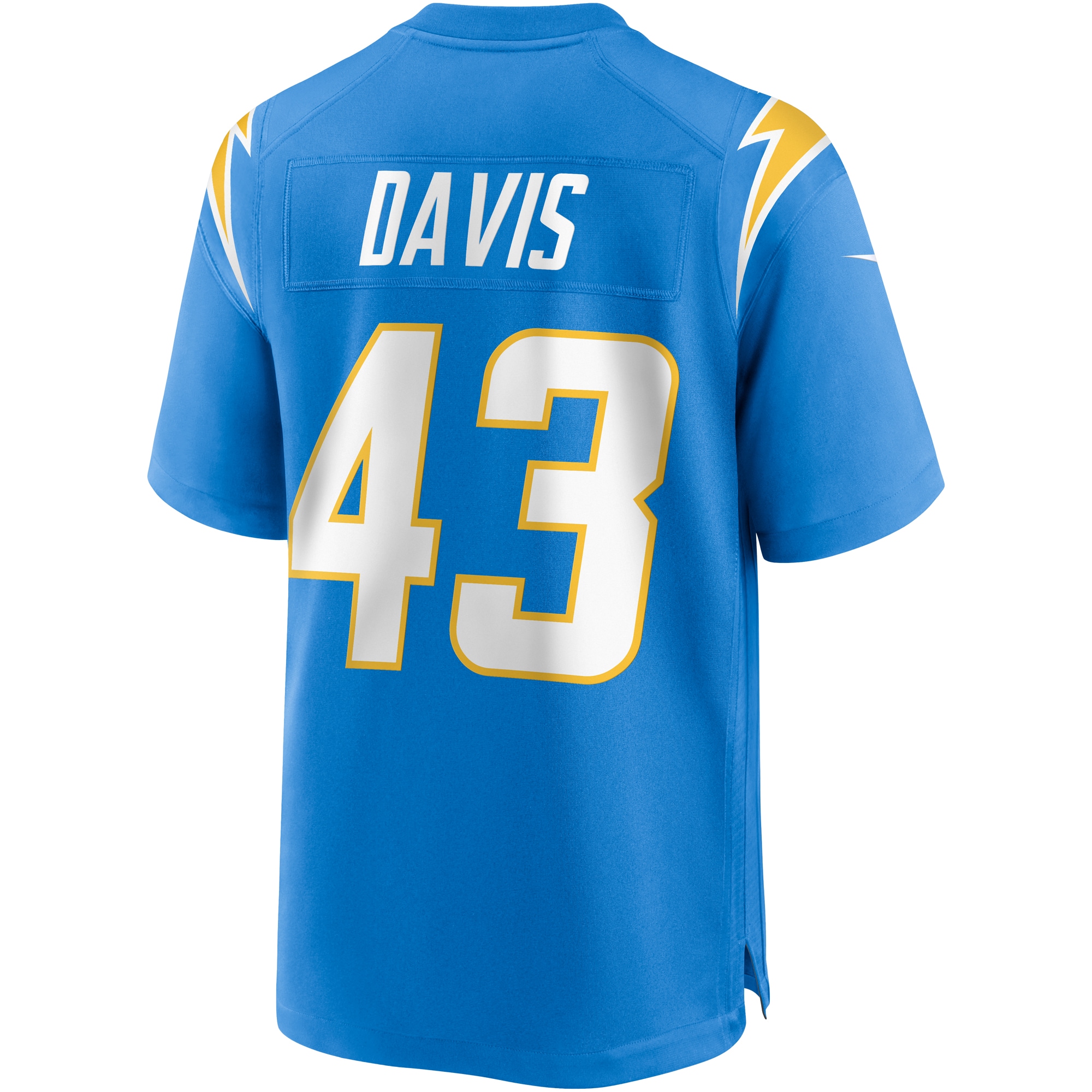 Los Angeles Chargers Michael Davis Powder Blue Game NFL Jersey Men's