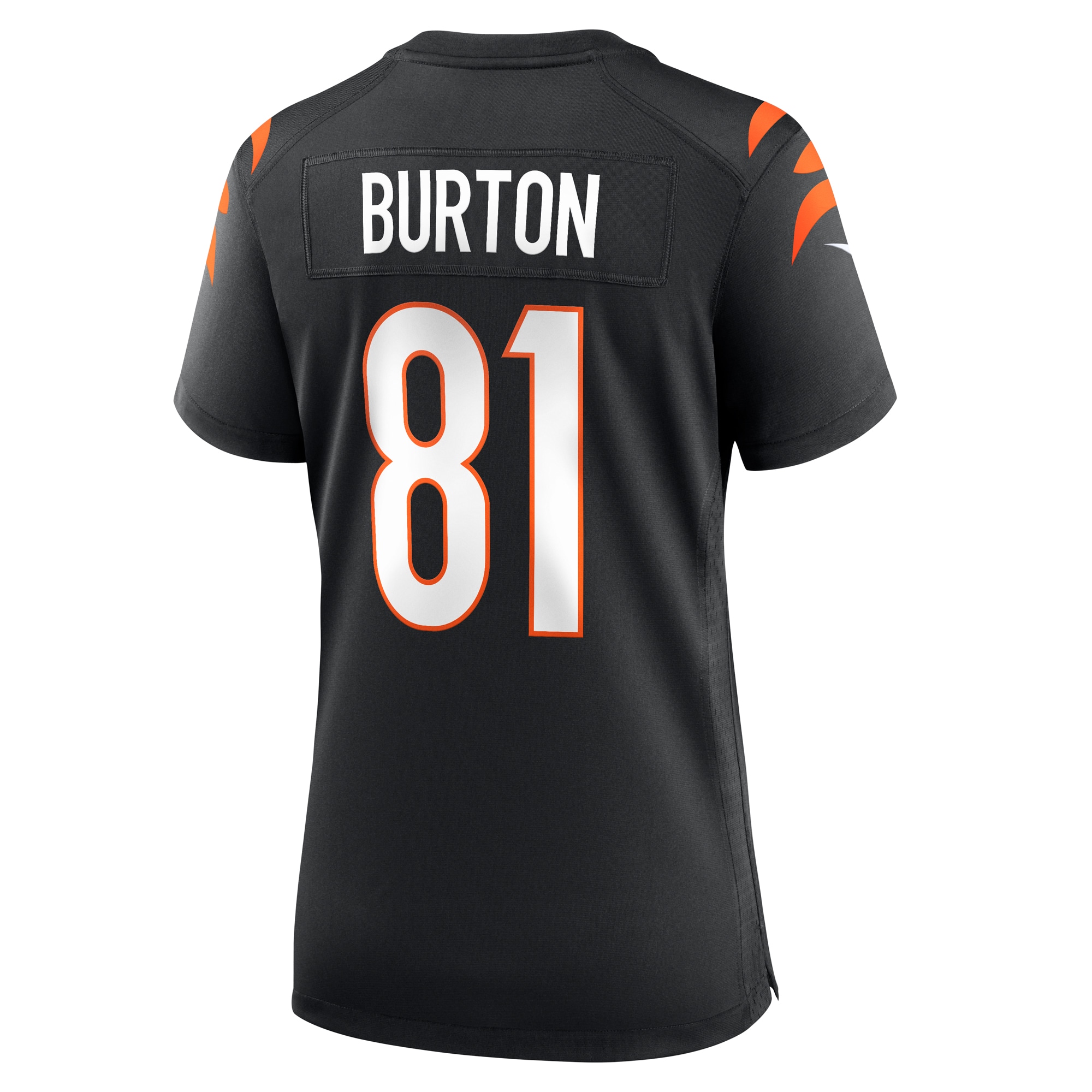 Cincinnati Bengals Jermaine Burton Black Game NFL Jersey Women's