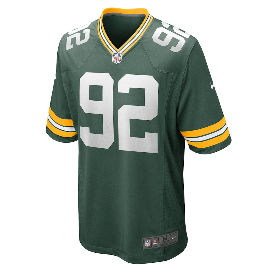 Reggie White 92 Green Bay Packers Retired Game Green NFL Jersey Men's