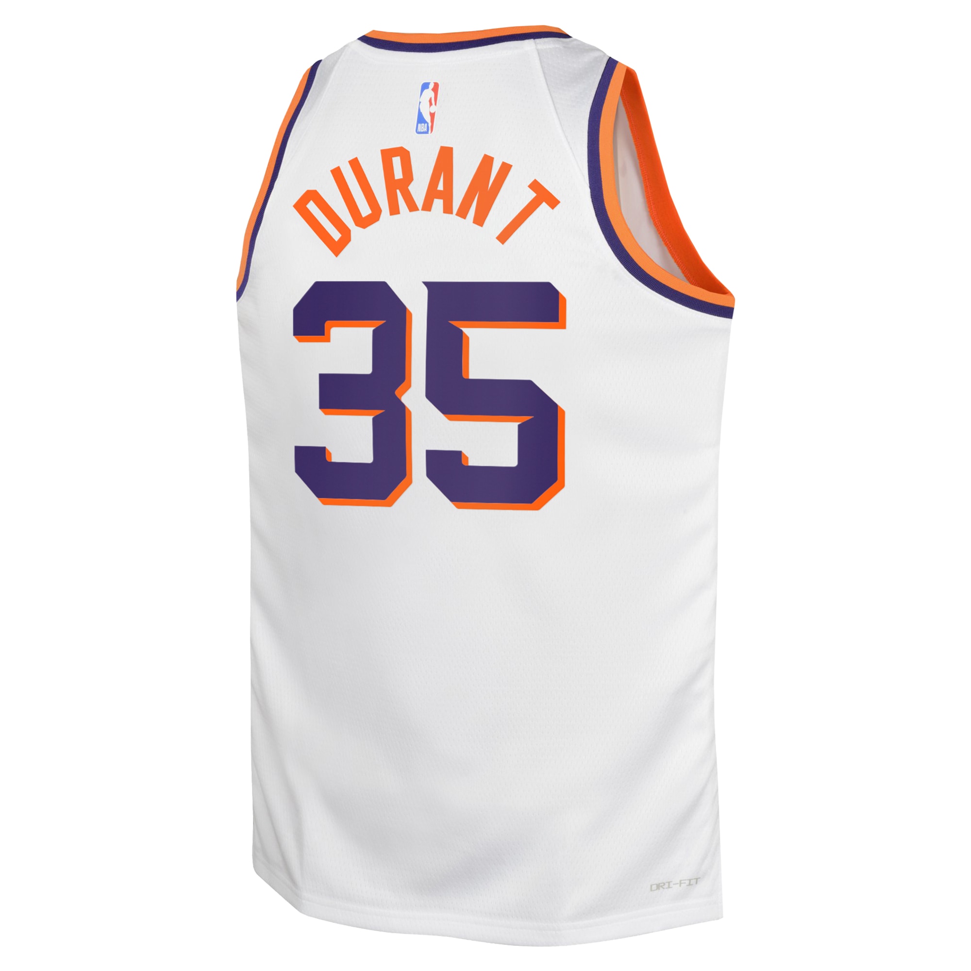 Phoenix Suns Association Edition Swingman White Kevin Duran NBA Jersey Youth