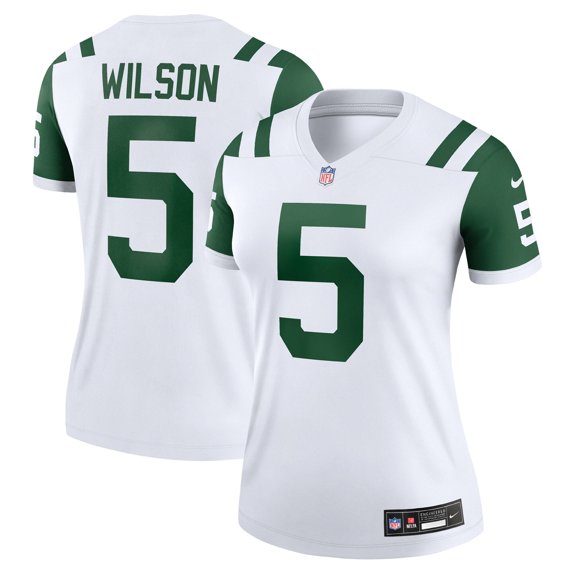 New York Jets Garrett Wilson Classic Alternate White Alternate Legend Player Performance Top NFL Jersey Women's