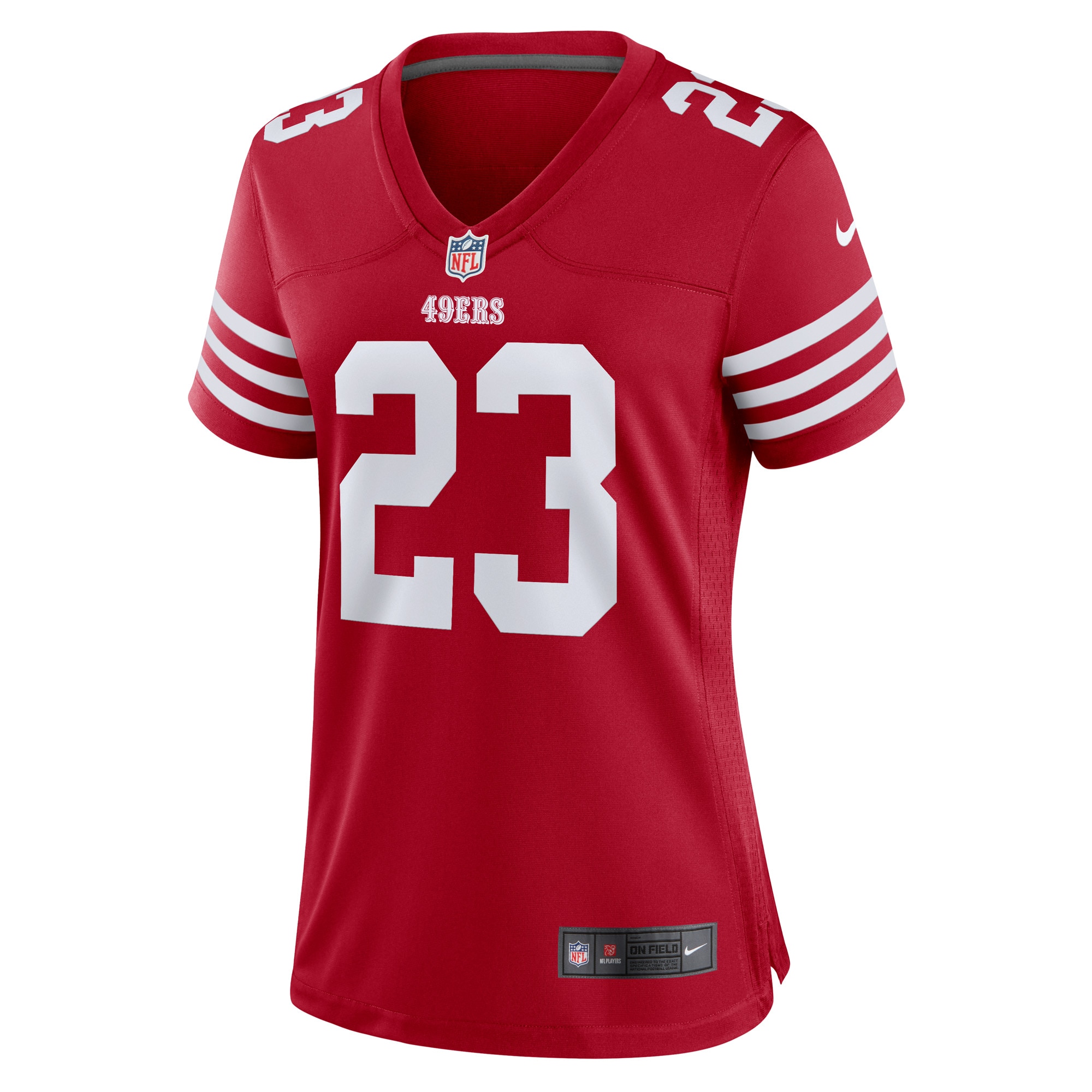 San Francisco 49ers Christian McCaffrey Scarlet Player NFL Jersey Women's