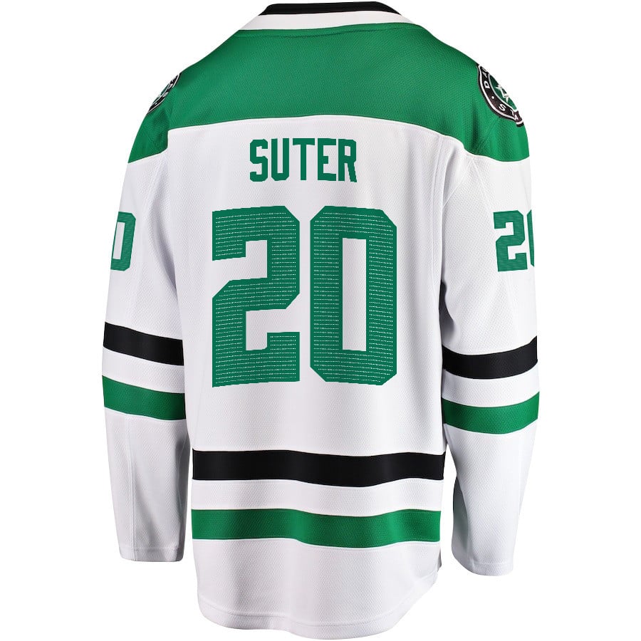 Ryan Suter 20 Dallas Stars 2024 Playoffs Patch Away Breakaway Men NHL Jersey Men's