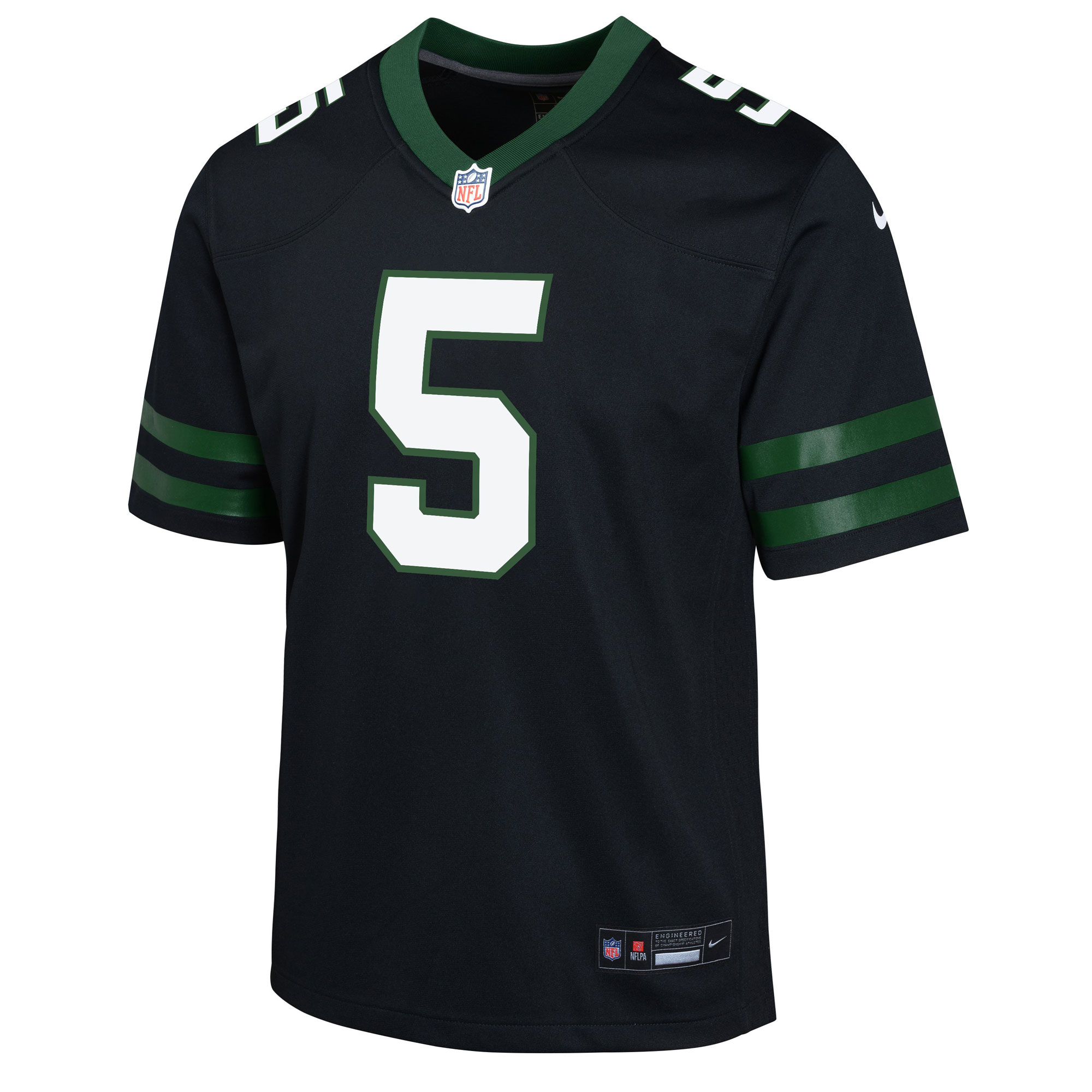 New York Jets Garrett Wilson Legacy Black Alternate Game NFL Jersey Youth