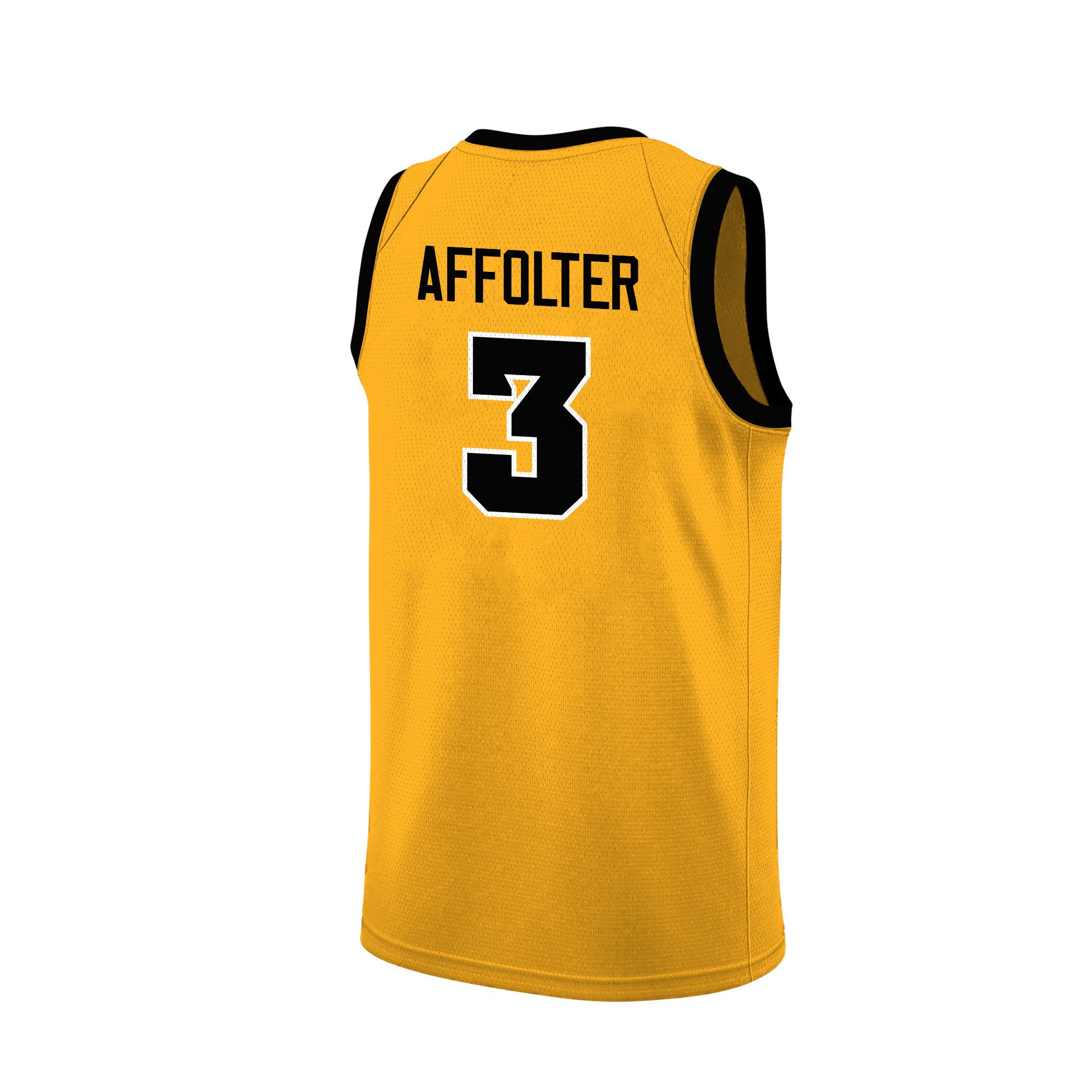 Sydney Affolter 3 Iowa Hawkeyes 2024 Yellow Unisex NCAA Jersey Unisex