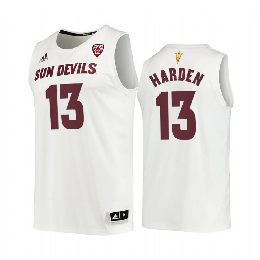 Arizona State Sun Devils James Harden 13 College White Uniform NCAA Jersey Men's